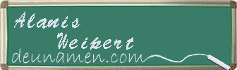 Alanis Weipert Visitenkarte